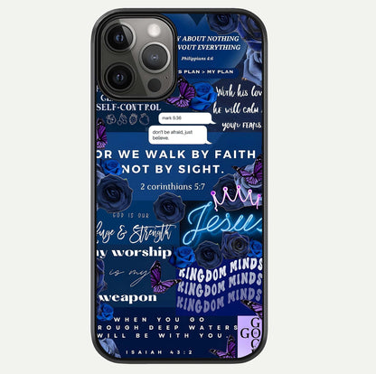 Kingdom Faith Glow Glass Case For iPhone 12 Pro Max by Custom World