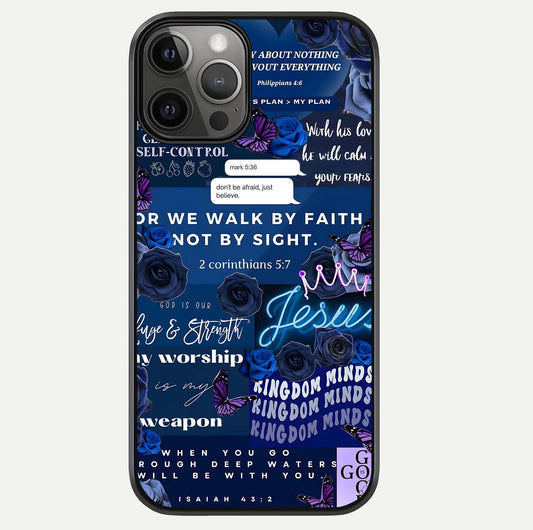 Kingdom Faith Glow Glass Case For iPhone 12 Pro Max by Custom World