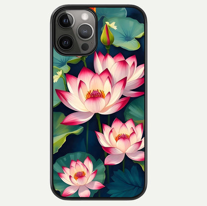 Lotus Dream Serenity Glass Case For iPhone 12 Pro Max by Custom World