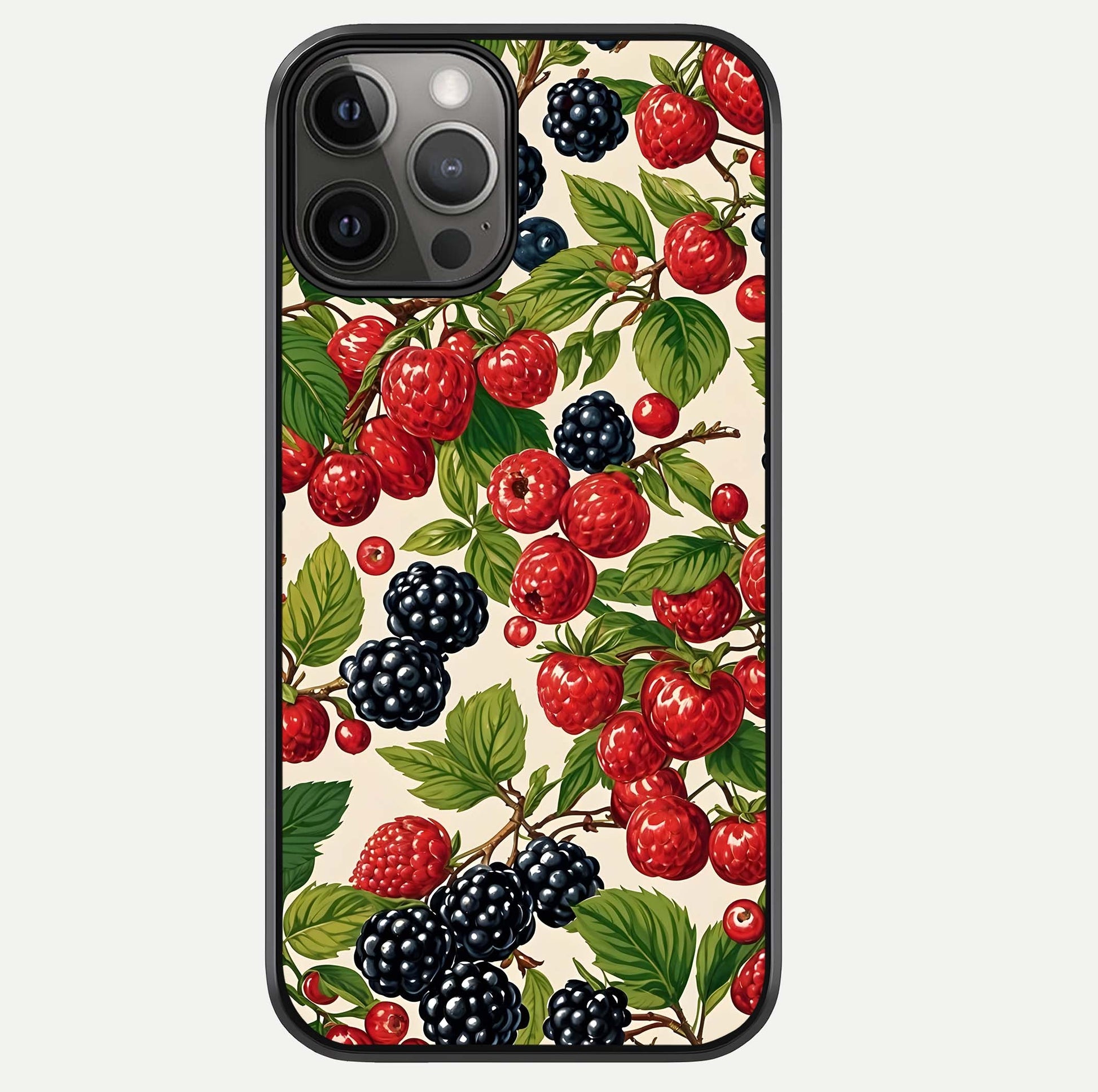 Mixed Berry Collage Glass Case For iPhone 12 Pro Max by Custom World