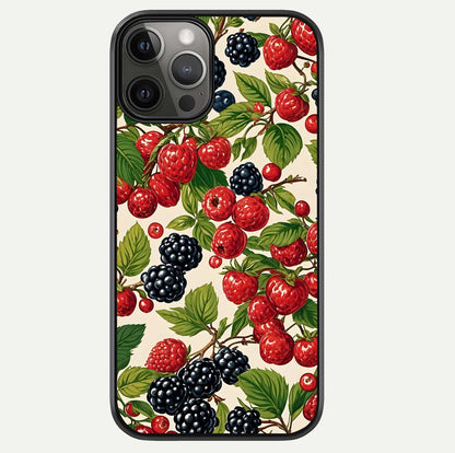 Mixed Berry Collage Glass Case For iPhone 12 Pro Max by Custom World