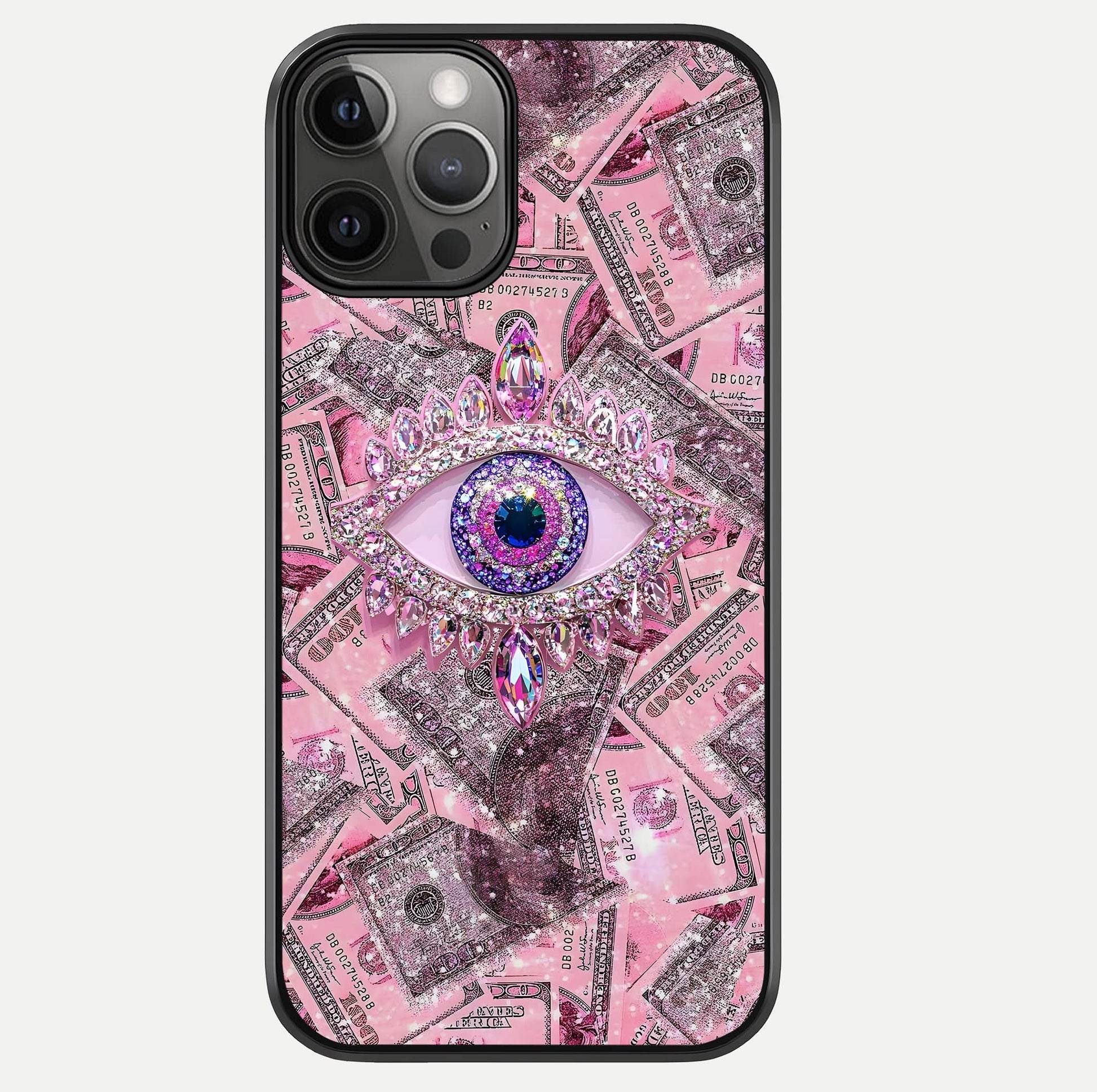 Money Eye Luxe Glass Case For iPhone 12 Pro Max by Custom World