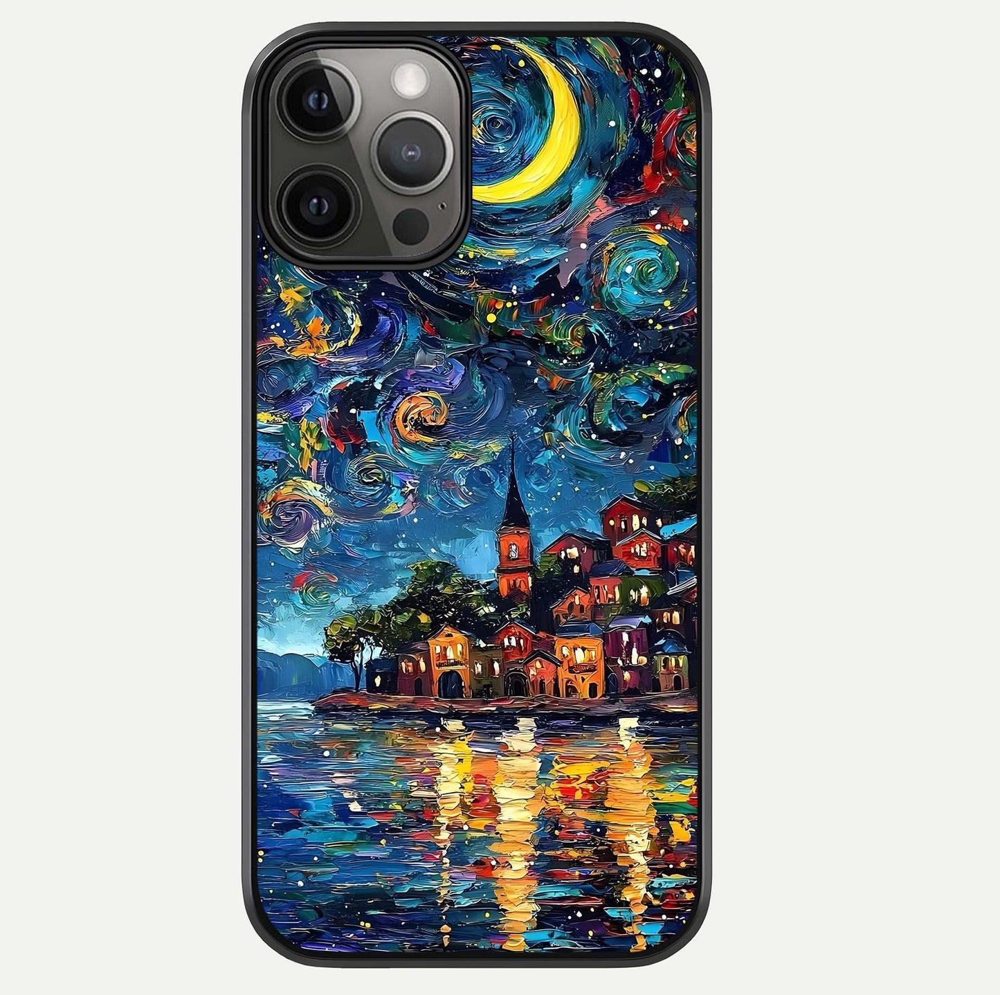 Moonlight Harbor Glow Glass Case For iPhone 12 Pro Max by Custom World