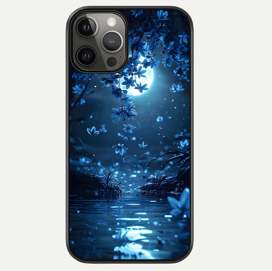 Moonlight Petal Dream Glass Case For iPhone 12 Pro Max by Custom World