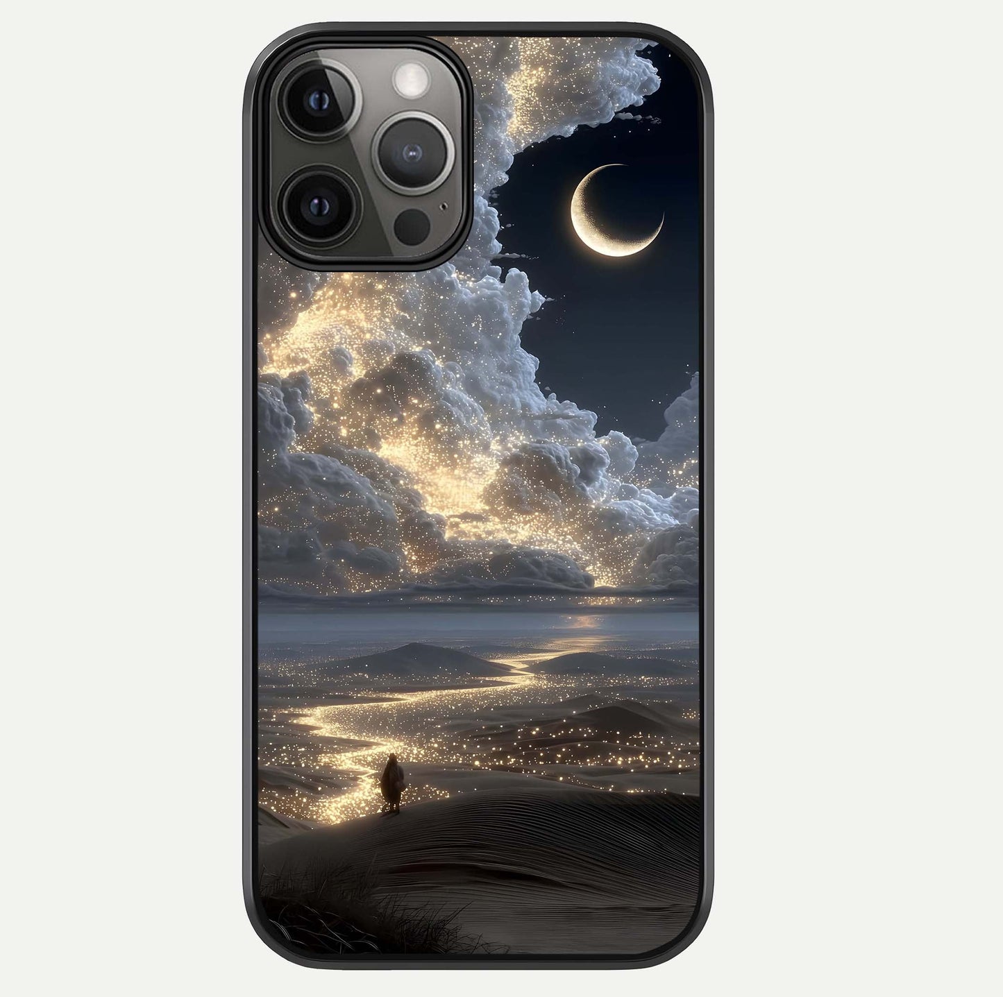 Moonlight Spark Path Glass Case For iPhone 12 Pro Max by Custom World