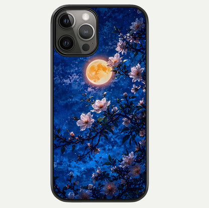 Moonlit Blossoms Night Glass Case For iPhone 12 Pro Max by Custom World