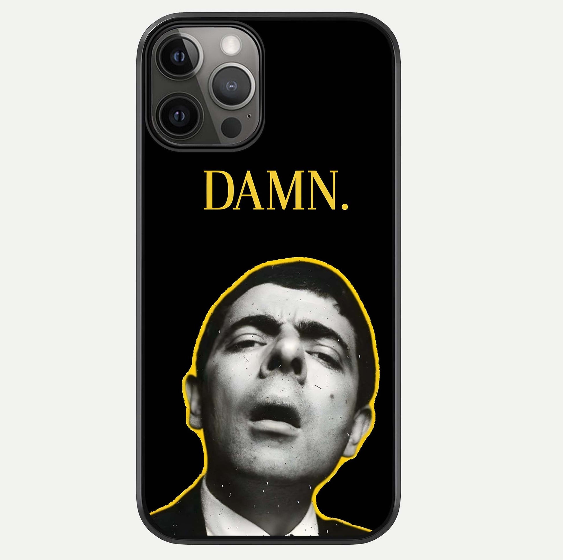 Mr Bean Damn Glass Case For iPhone 12 Pro Max by Custom World