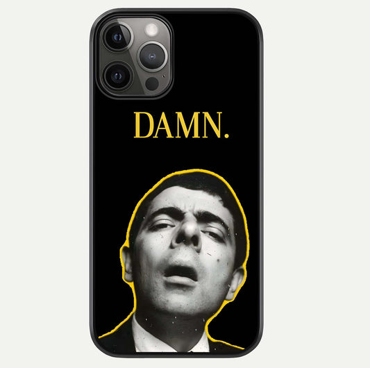 Mr Bean Damn Glass Case For iPhone 12 Pro Max by Custom World