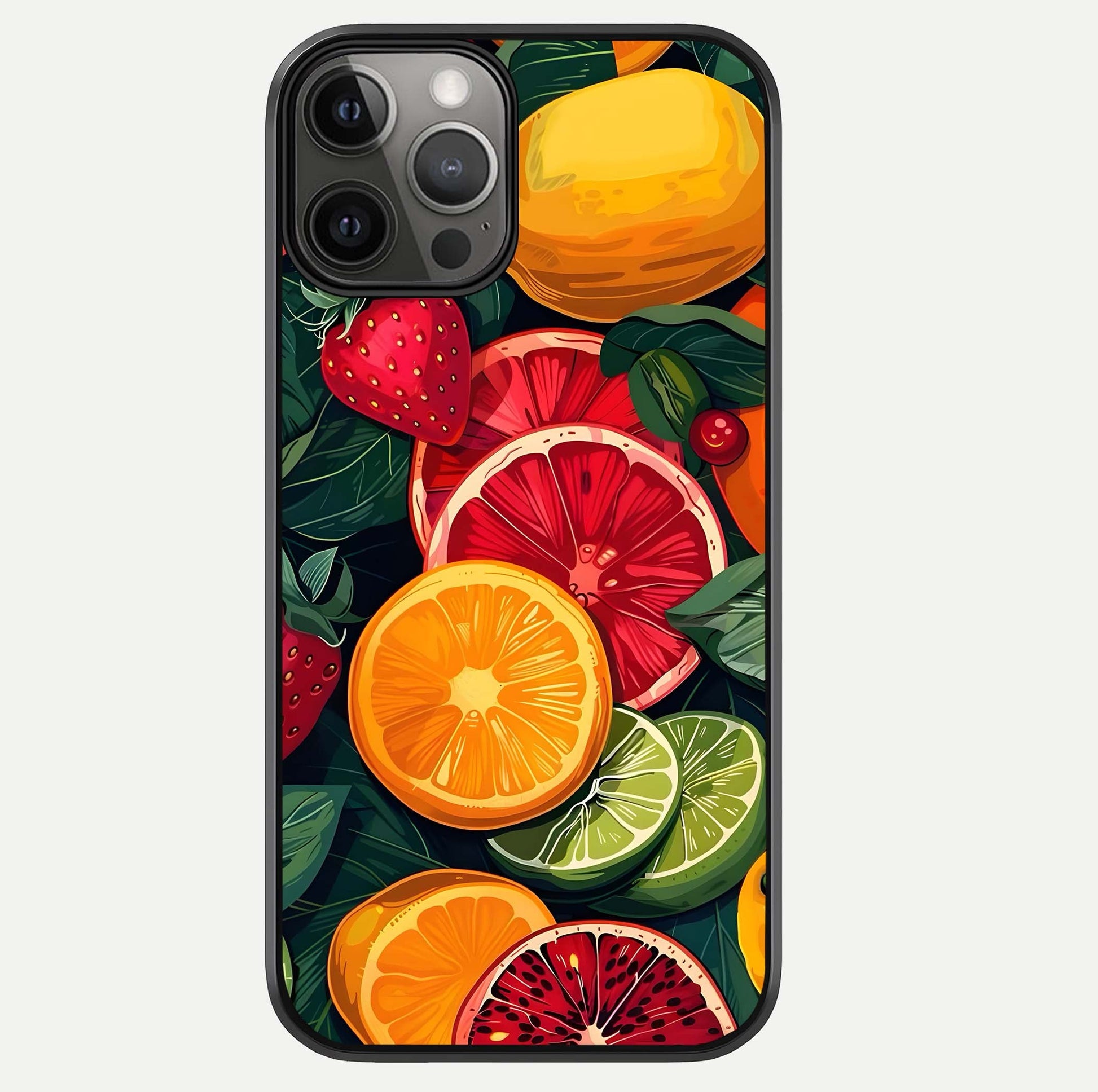Multiple Fruits Glass Case For iPhone 12 Pro Max by Custom World