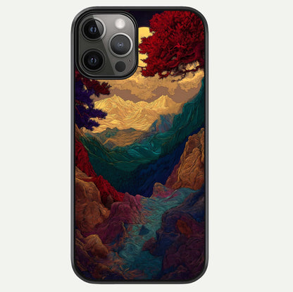 Mystic Valley Light Glass Case For iPhone 12 Pro Max by Custom World