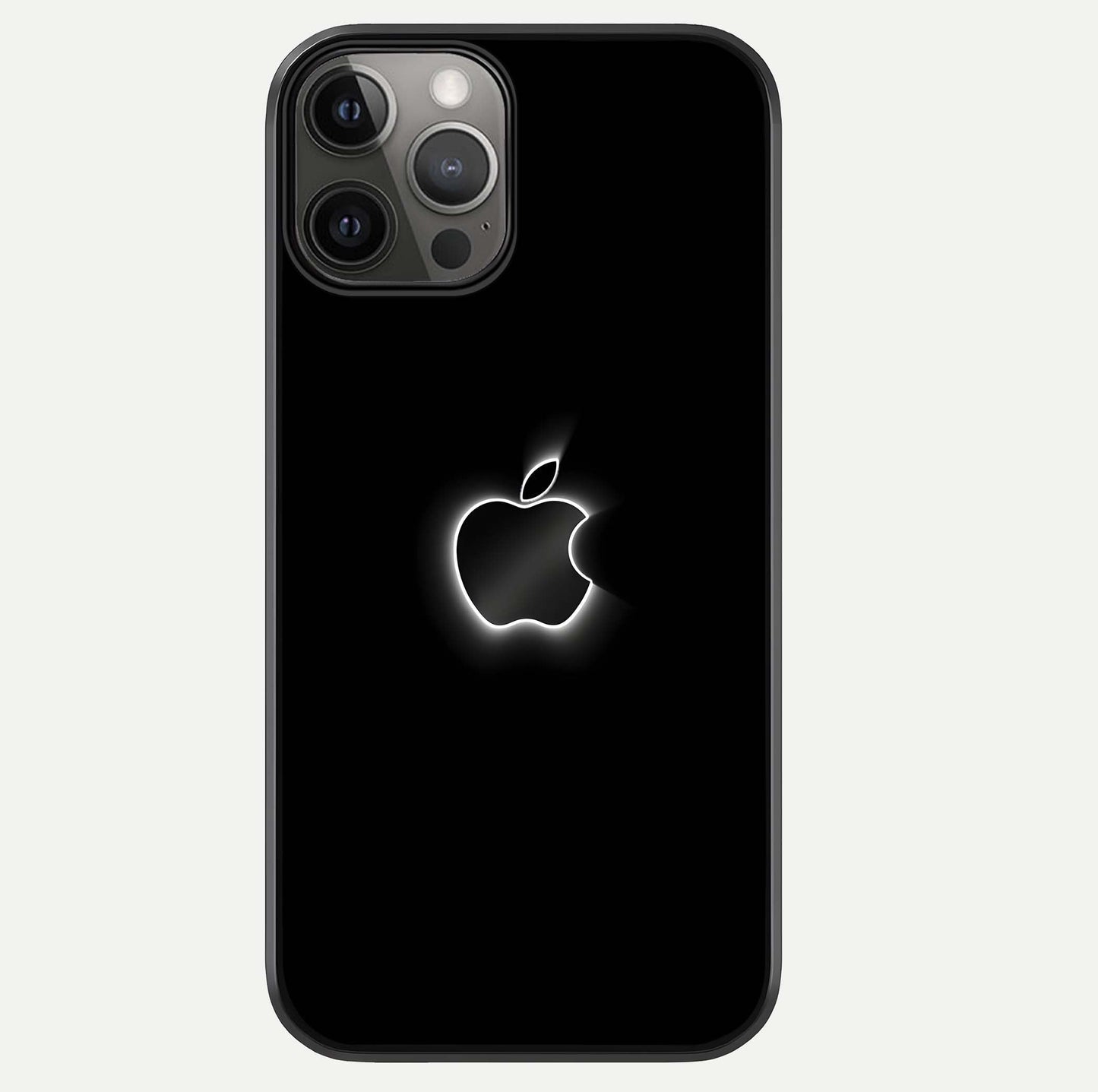Neon Apple Glow Glass Case For iPhone 12 Pro Max by Custom World