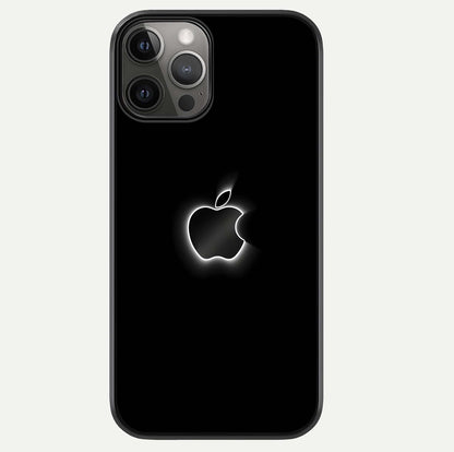 Neon Apple Glow Glass Case For iPhone 12 Pro Max by Custom World