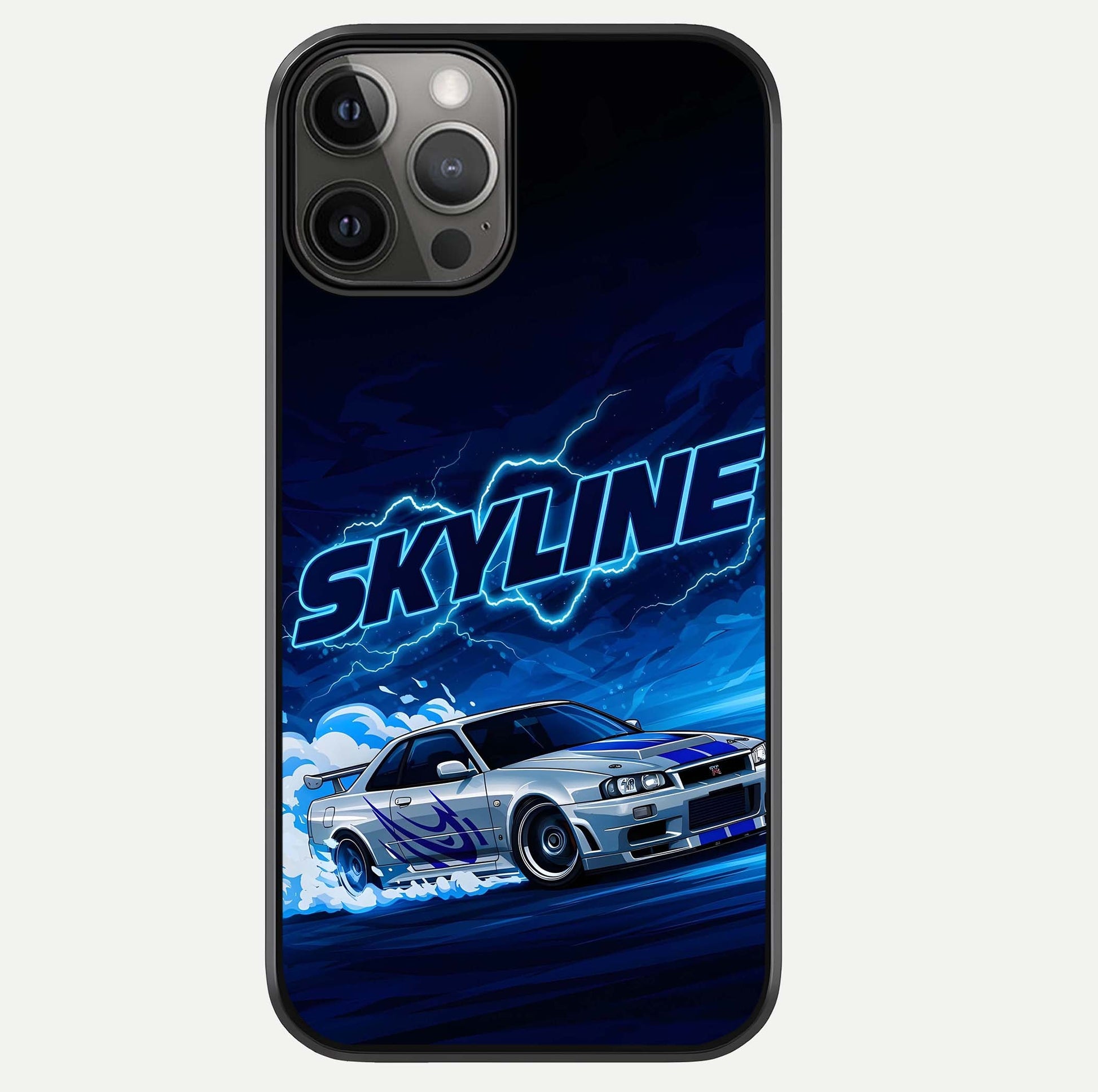 Neon Drift Beast Glass Case For iPhone 12 Pro Max by Custom World