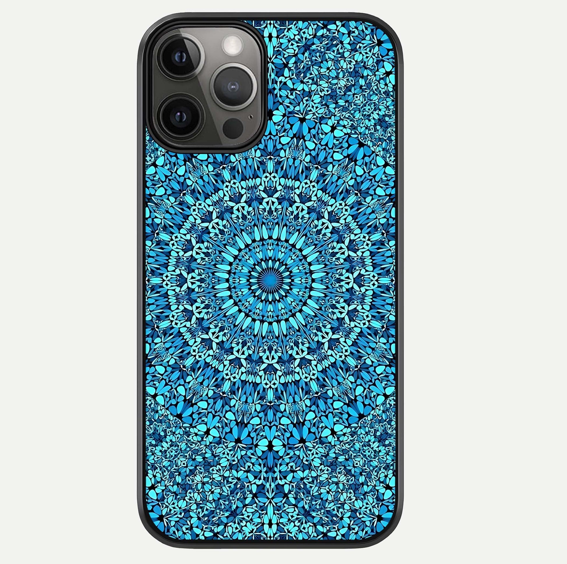 Ocean Bloom Mandala Glass Case For iPhone 12 Pro Max by Custom World
