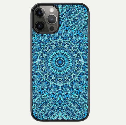 Ocean Bloom Mandala Glass Case For iPhone 12 Pro Max by Custom World