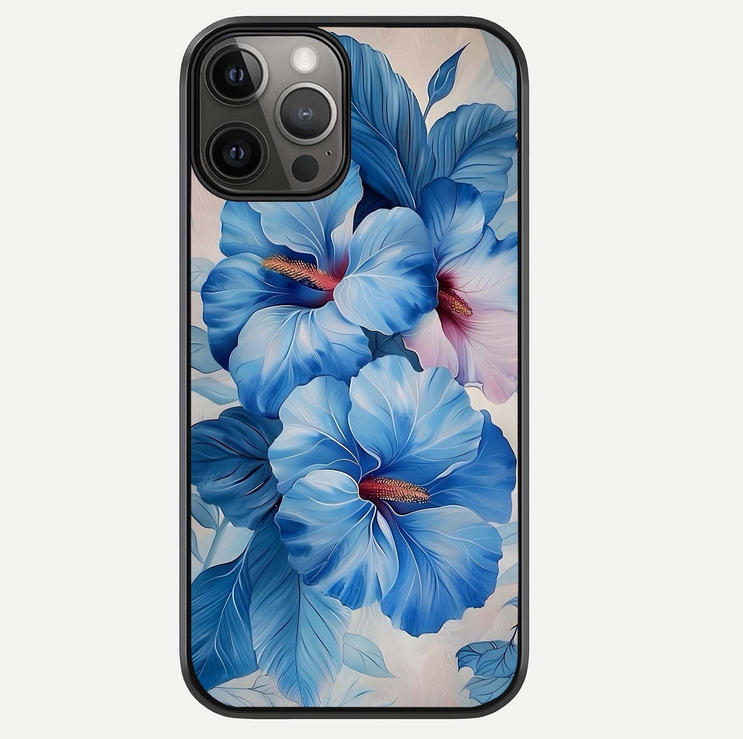 Ocean Hibiscus Grace Glass Case For iPhone 12 Pro Max by Custom World