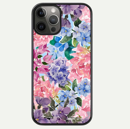 Pastel Floral Mix Glass Case For iPhone 12 Pro Max by Custom World