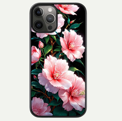 Peach Flower Glass Case For iPhone 12 Pro Max by Custom World