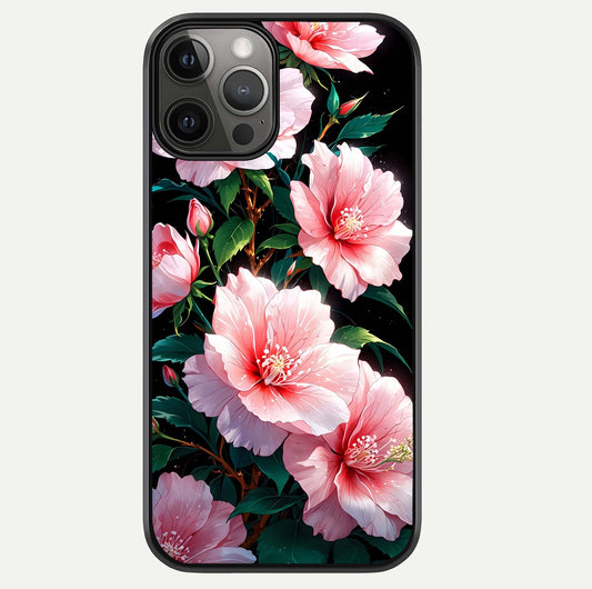 Peach Flower Glass Case For iPhone 12 Pro Max by Custom World
