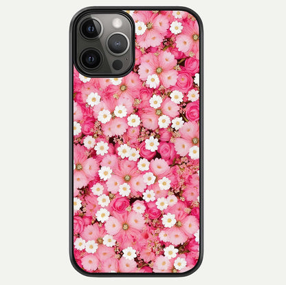 Pink Daisy Bliss Glass Case For iPhone 12 Pro Max by Custom World