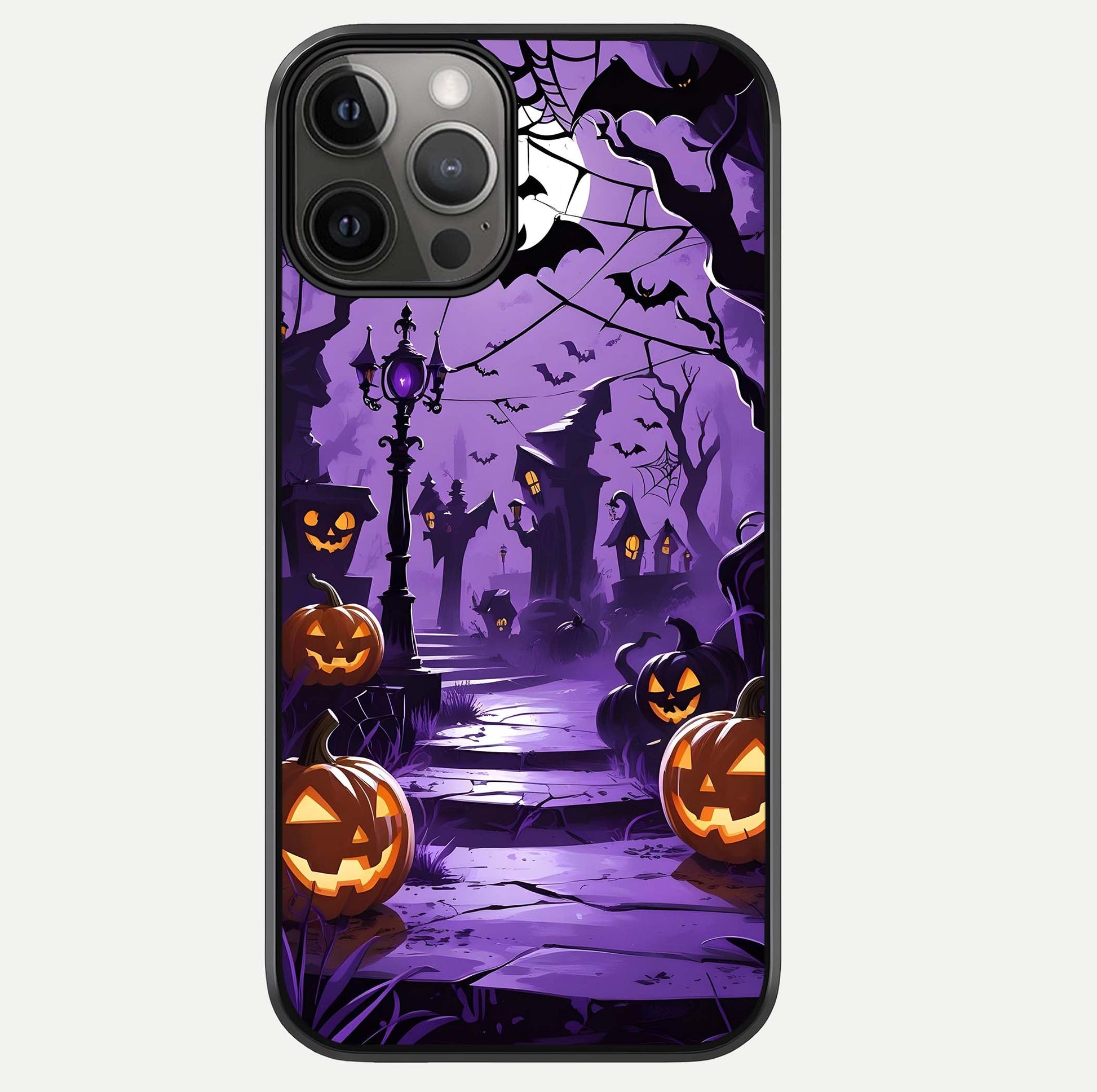 Pumpkin Patch Halloween Glass Case For iPhone 12 Pro Max by Custom World