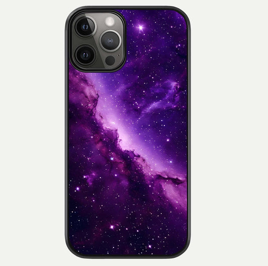 Purple Shade Sky Glass Case For iPhone 12 Pro Max by Custom World