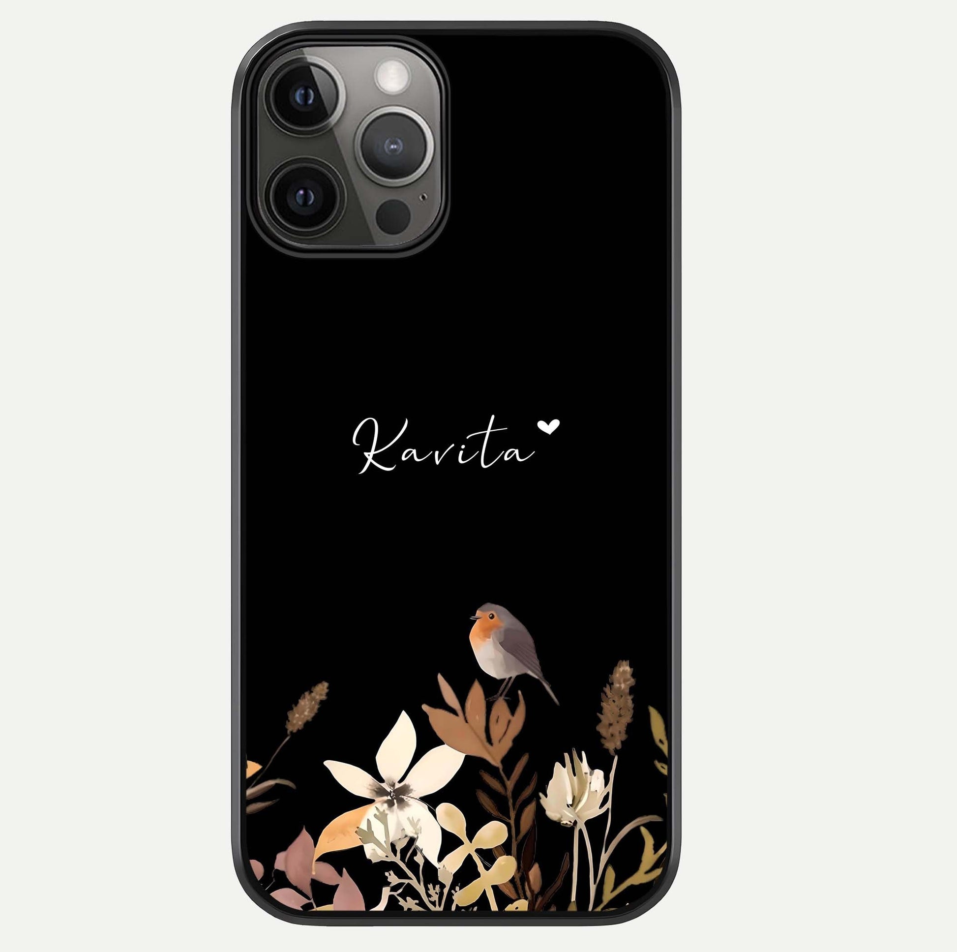 Quiet Garden Tune Custom Name Glass Case For iPhone 12 Pro Max by Custom World