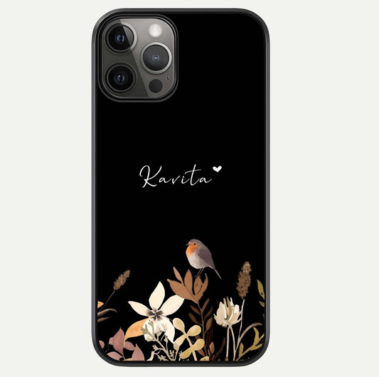 Quiet Garden Tune Custom Name Glass Case For iPhone 12 Pro Max by Custom World