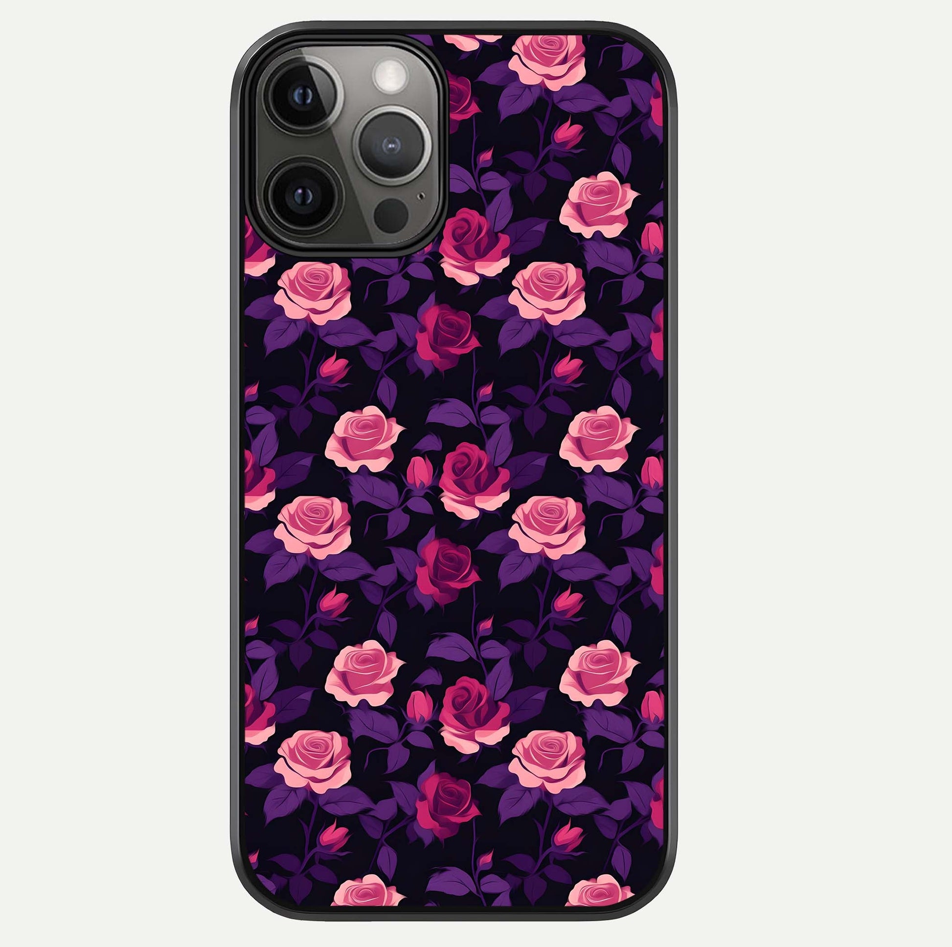 Rose Garden Twilight Glass Case For iPhone 12 Pro Max by Custom World