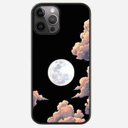 Shade Cloud Moon Glass Case For iPhone 12 Pro Max by Custom World