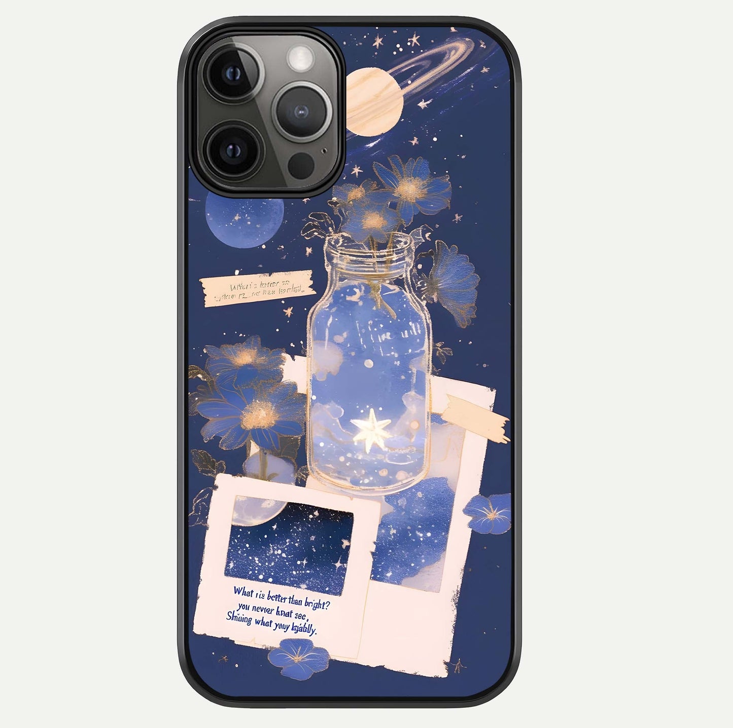 Starlit Cosmic Jar Glass Case For iPhone 12 Pro Max by Custom World
