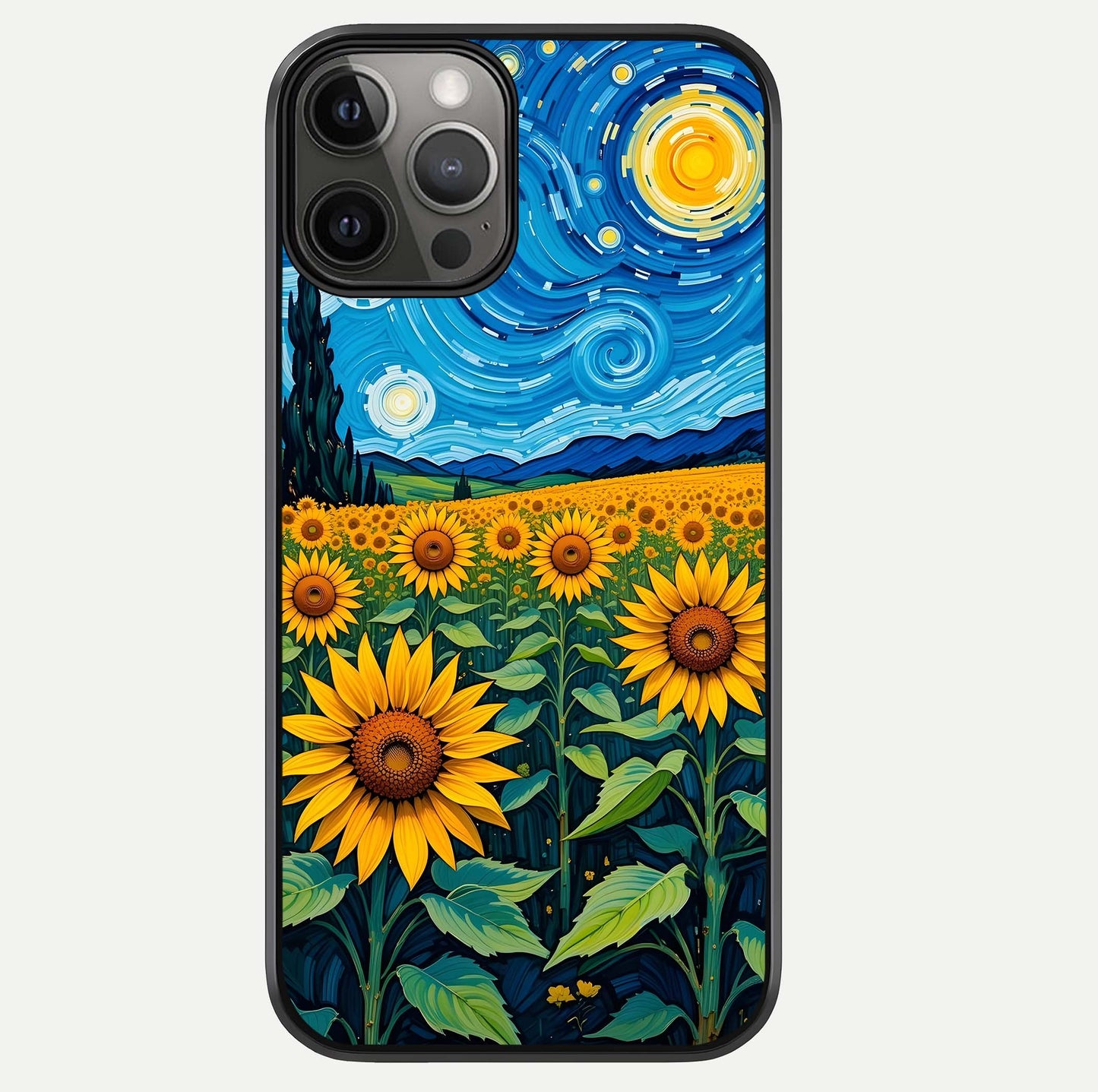 Starry Sunflower Dreams Glass Case For iPhone 12 Pro Max by Custom World