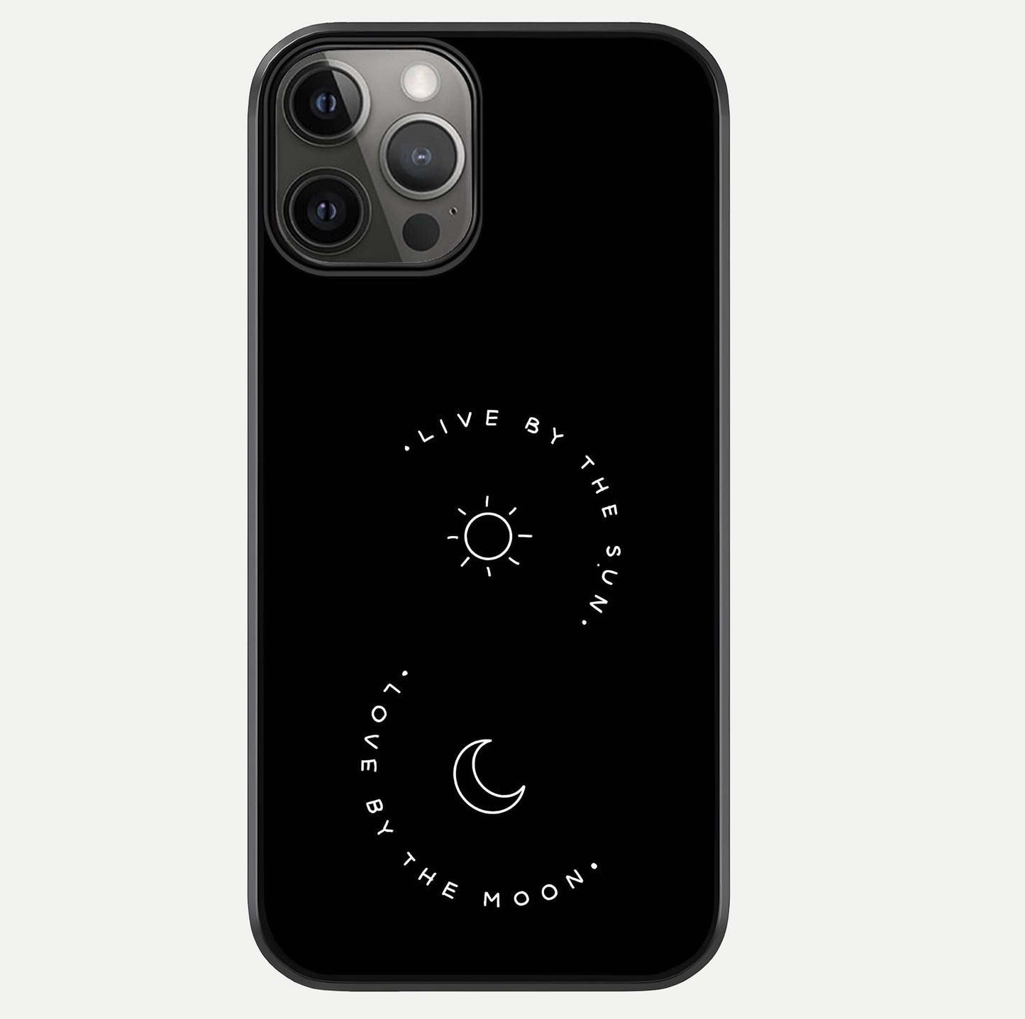 Sun Moon Balance Glass Case For iPhone 12 Pro Max by Custom World