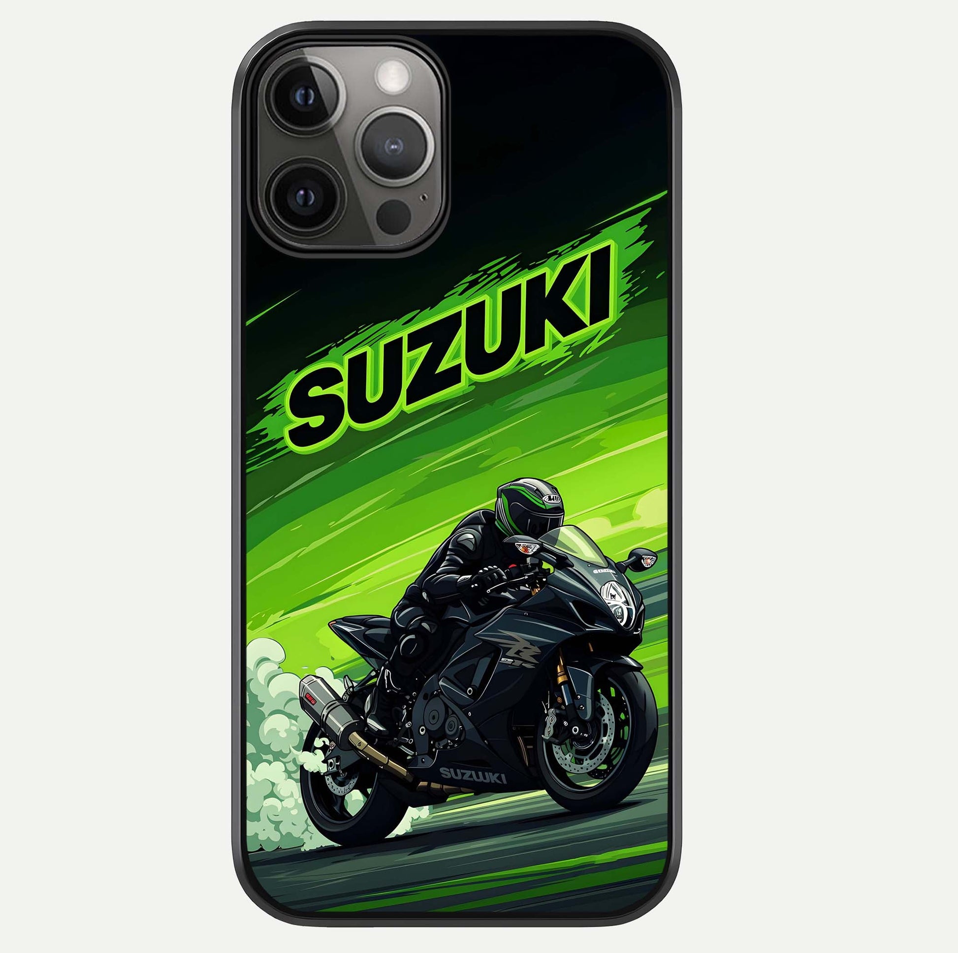 Suzuki Speed Beast Glass Case For iPhone 12 Pro Max by Custom World