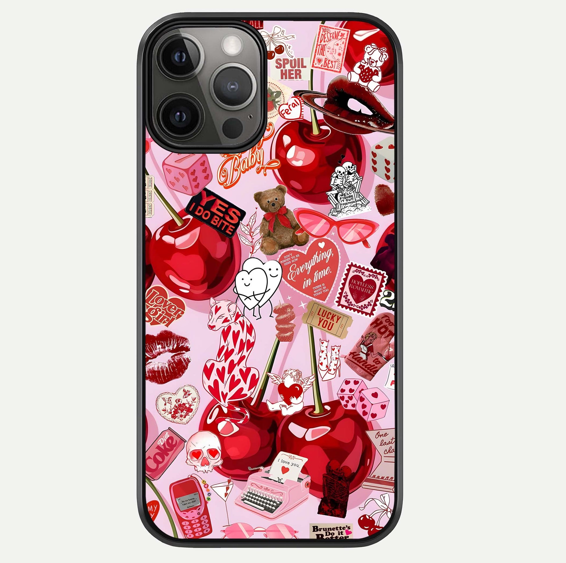 Sweet Cherry Chaos Glass Case For iPhone 12 Pro Max by Custom World