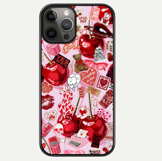 Sweet Cherry Chaos Glass Case For iPhone 12 Pro Max by Custom World