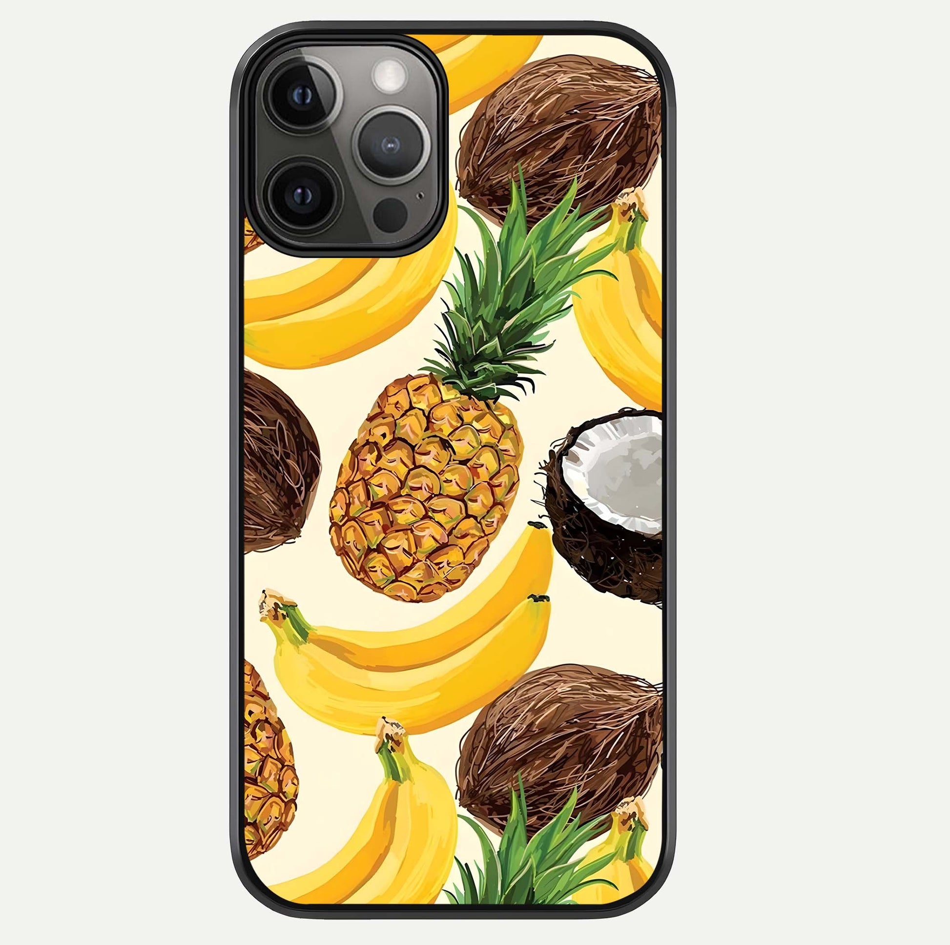 Tropical Fruit Mood Glass Case For iPhone 12 Pro Max by Custom World