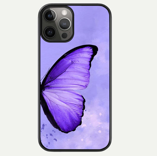 Violet Dream Wing Glass Case For iPhone 12 Pro Max by Custom World