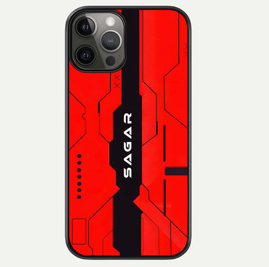 Voltage Rise CYBERPUNK Custom Name Glass Case For iPhone 12 Pro Max by Custom World