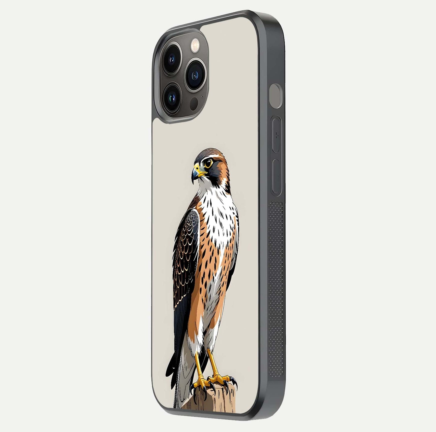 Clever Eagle Glass Case for iPhone 12 Pro Max side-angle photo capturing edge polish and shine reflection