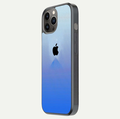 Gradient Apple Vibe Glass Case for iPhone 12 Pro Max side-angle image showing reflection glow and elegant surface