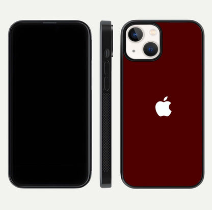 Apple Crimson Core Glass Case for iPhone 13 dual-view layout displaying smooth edges and strong protection build