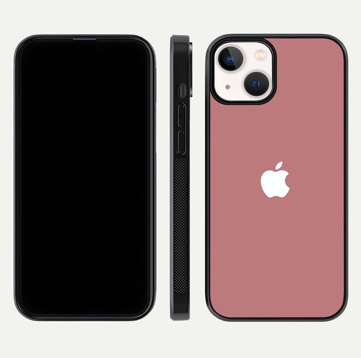 Apple Harmony Glass Case for iPhone 13 front and back mockup showing harmony pattern and clean edge design