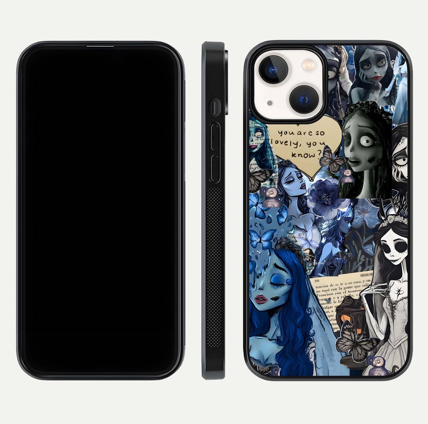 Corpse Bride Posters Glass Case for iPhone 13 dual-view layout displaying cinematic tones and HD finish