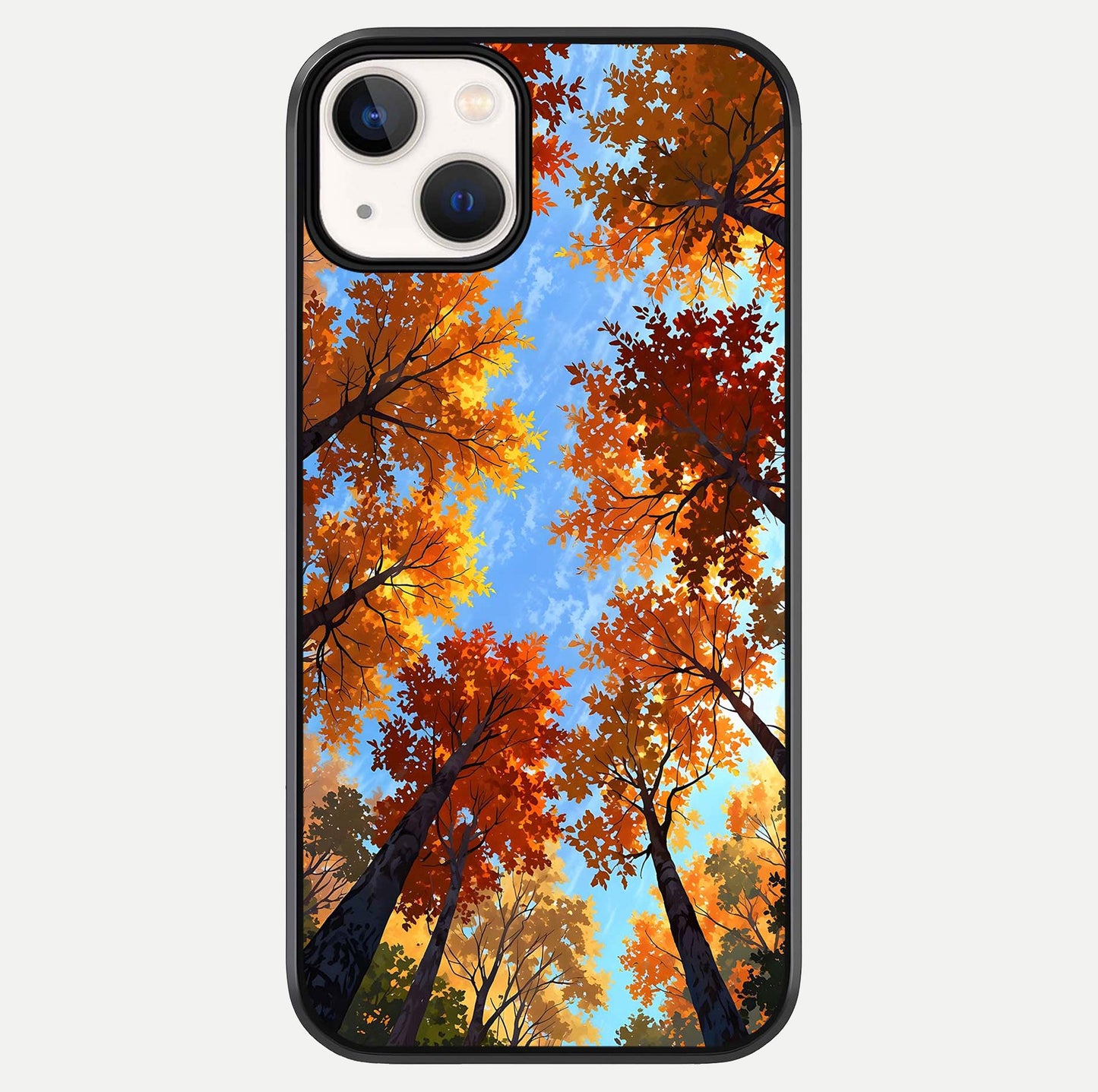 Autumn Sky Rise Glass Case For iPhone 13 by Custom World