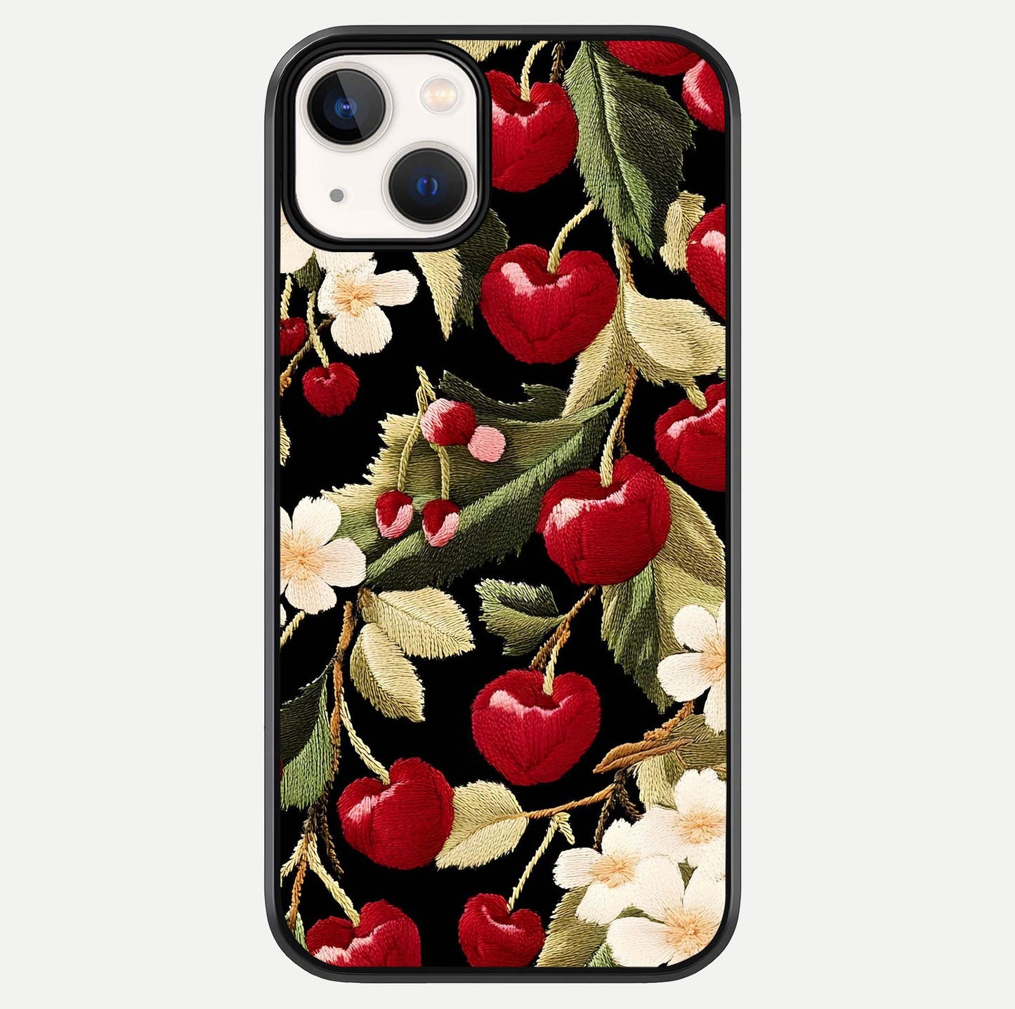 Bloom Thread Art Glass Case For iPhone 13 by Custom World