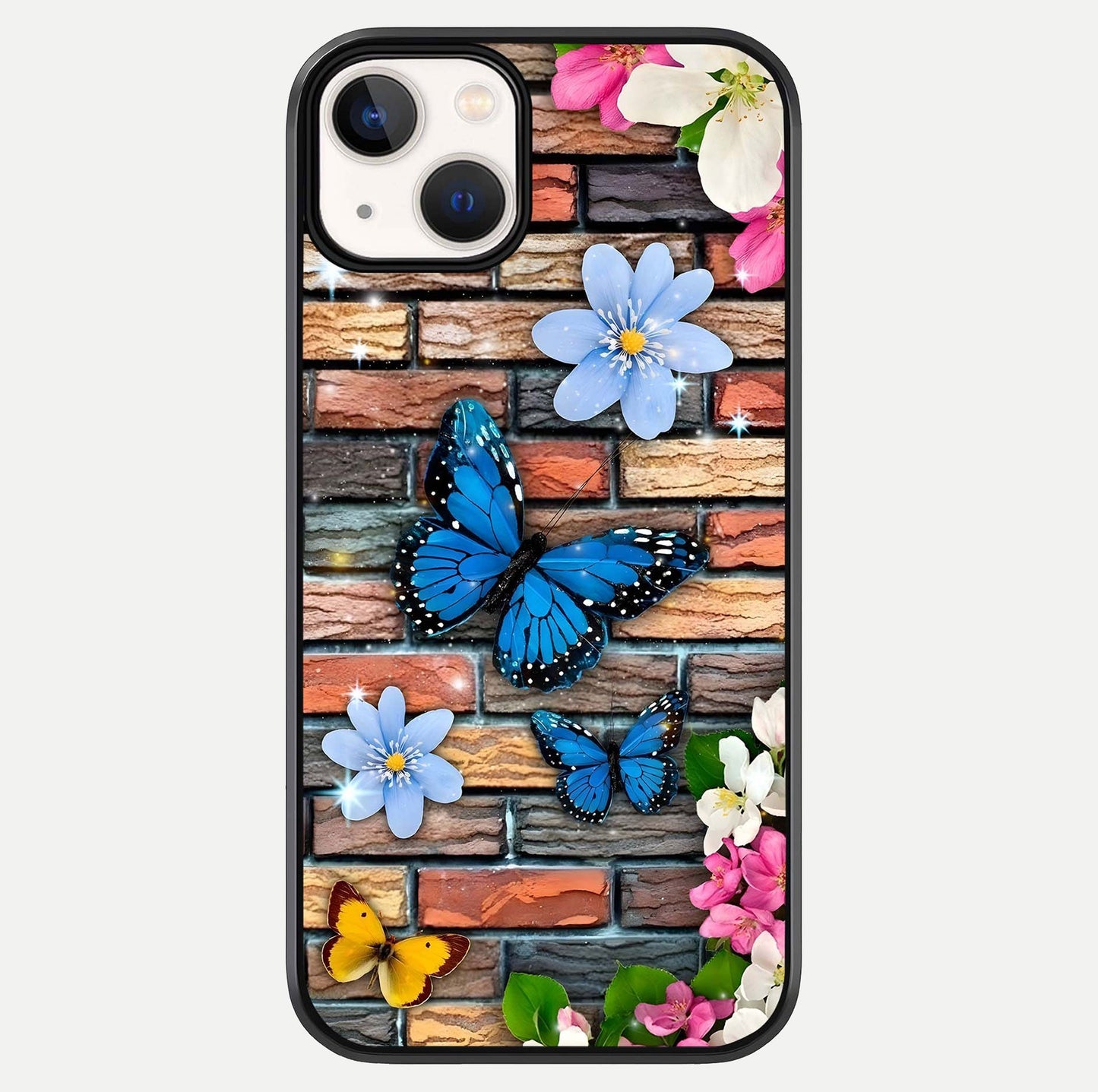 Brick Bloom Flight Glass Case For iPhone 13 by Custom World