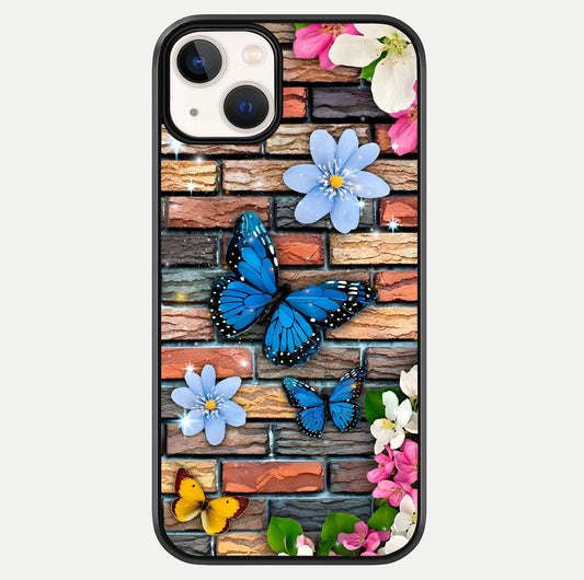 Brick Bloom Flight Glass Case For iPhone 13 by Custom World