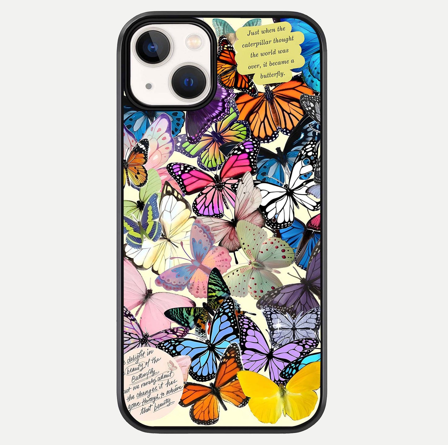 Butterflies Petal Dream Glass Case For iPhone 13 by Custom World
