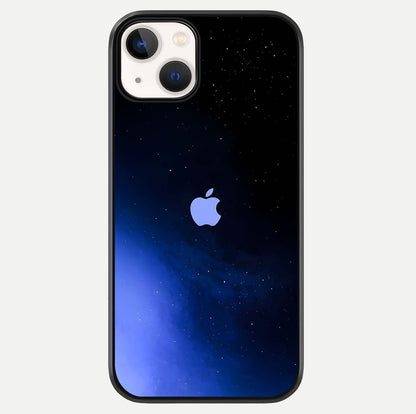 Cosmic Blue Apple Glass Case For iPhone 13 by Custom World